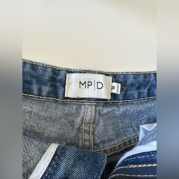 NWT MPID Fiesta Tassel Denim Jean Shorts in Washed Blue - Picture 7 of 7